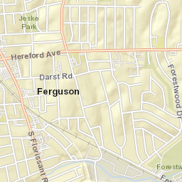 7 South Florissant Road, Ferguson, MO Street Map