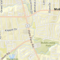 9620 Cherryfield Drive Saint Louis MO Street Map