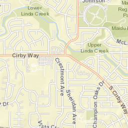 1550-1598 Dana Way Roseville CA Street Map
