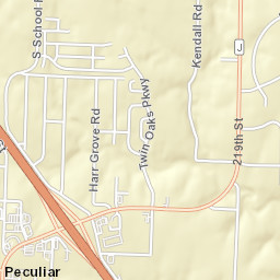 U.S. 71, Peculiar, MO 64078 Street Map