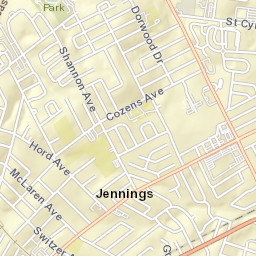 9285-9299 Halls Ferry Road Jennings Street Map