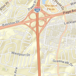 Maryland Heights MO America Street Map