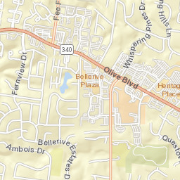 12592-12634 Olive Boulevard Creve Coeur Street Map