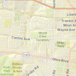 1401-1431 North and South Boulevard University City MO Street Map