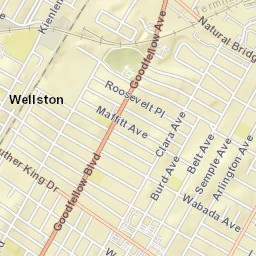 2701-2749 Clara Avenue Saint Louis Street Map