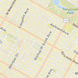 4200-4298 Cottage Avenue St. Louis MO Street Map