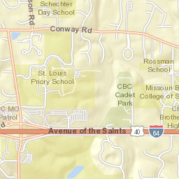 12766-12836 Conway Road Creve Coeur MO 63141 Street Map