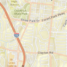 8008 Carondelet Avenue Saint Louis Street Map