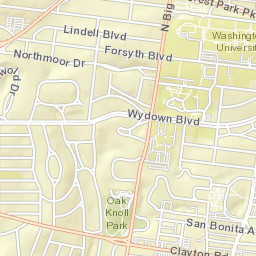 7268 Northmoor Dr St. Louis MO Street Map