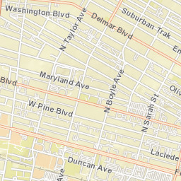 4431-4445 Lindell Boulevard St. Louis MO Street Map