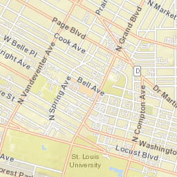 531 North Grand Boulevard, St. Louis, MO Street Map