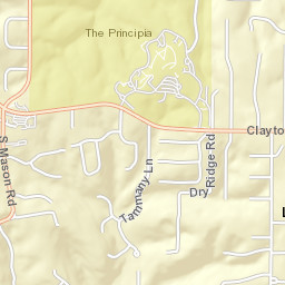 1476-1478 Topping Road Saint Louis Street Map