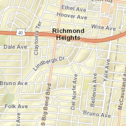 1436 Yale Avenue Richmond Heights MO Street Map