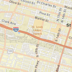 1201-1275 Market Street Saint Louis MO Street Map
