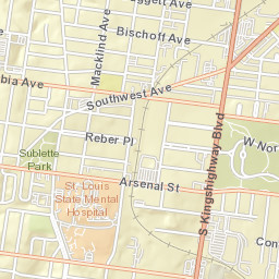 4901-4939 Kemper Ave St Louis MO Street Map