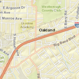 10150-10198 Big Bend Road, Kirkwood, MO Street Map