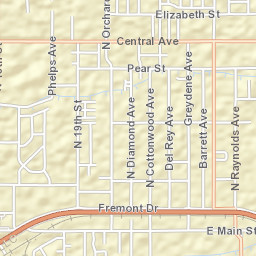 644-698 North Diamond Avenue Cañon City Street Map
