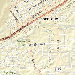 901-1099 Bentley Drive, Cañon City, CO  Street Map