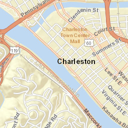 S Side Bridge, Charleston, WV 25301 Street Map