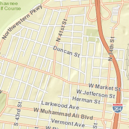 308 North 38th Street, Louisville, KY Street Map