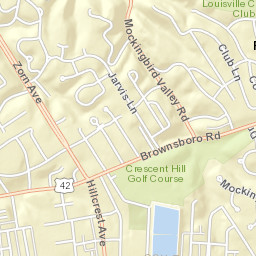 702 Hollingsworth Place, Louisville, KY Street Map