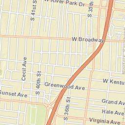 715 South 40th Street, Louisville, KY 40211 Street Map