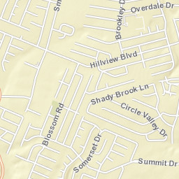 300-338 North Skyline Drive, Louisville, KY Street Map