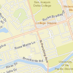 1703-1899 River Drive Stockton CA Street Map