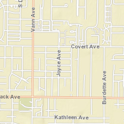 1158-1162 Vann Ave Evansville IN Street Map