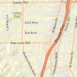 1787 Geary Rd Walnut Creek CA Street Map