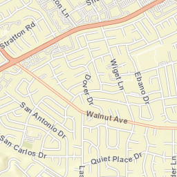 256-262 Los Banos Ave Walnut Creek Street Map