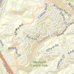 5815 Thornhill Dr, Oakland, CA 94611, Street Map