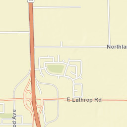 1804 Elmwood Ln Manteca California Street Map