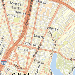 Broadway:Thomas L Berkley Way (19th St BART Sta.), Oakland, C Street Map