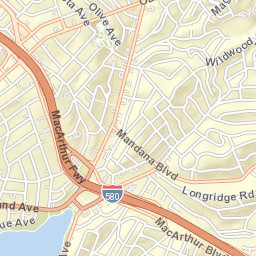 300-318 Wildwood Ave, Piedmont, CA Street Map