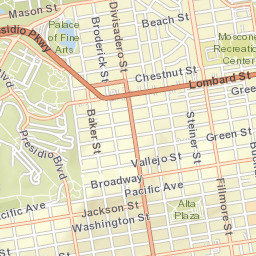 2103 Pierce St San Francisco California Street Map