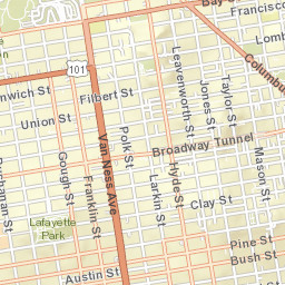 1452 Vallejo St San Francisco Street Map