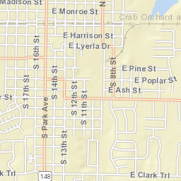 300-398 S 14th St Herrin IL 62948 Street Map