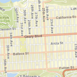 585 33rd Ave San Francisco CA Street Map