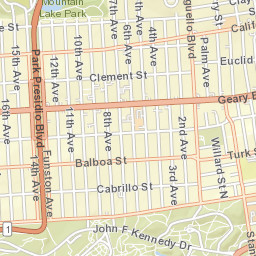 765 3rd Ave San Francisco CA 94118 Street Map