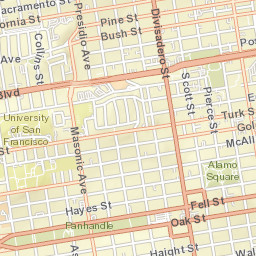 579 Waller St San Francisco California Street Map