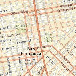 202-298 Larkin St, San Francisco, CA 94102, Street Map