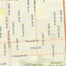 2368-2374 30th Ave San Francisco Street Map