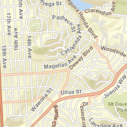 2166 17th Ave San Francisco CA Street Map