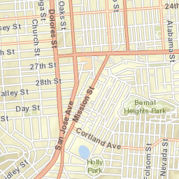 131-135 Bennington St San Francisco Street Map