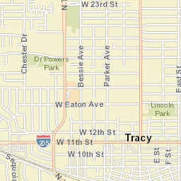 1625 Wall St Tracy CA 95376 USA Street Map