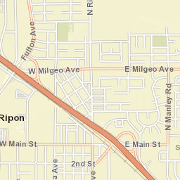 606 W Main St Ripon CA 95366 Street Map