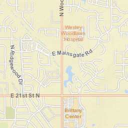 2422-2498 N Edgemoor St Wichita KS Street Map