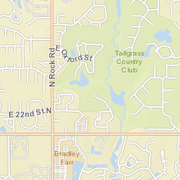 1915-2111 N Rock Rd Wichita KS Street Map