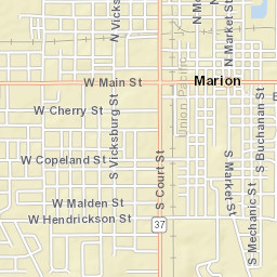 1610 West Dewey Street, Marion, IL 62959 Street Map